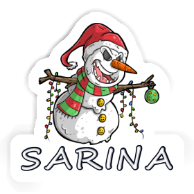 Autocollant Bonhomme de neige Sarina Image