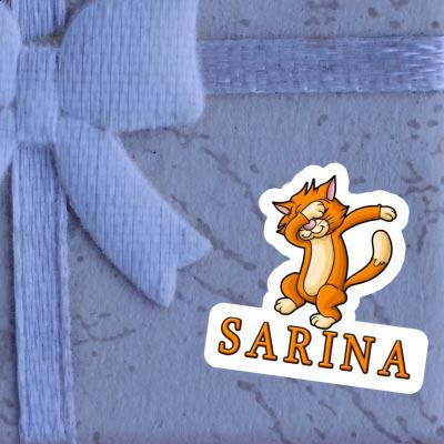 Sarina Sticker Dabbing Cat Notebook Sarina Sticker Dabbing Cat Notebook Image