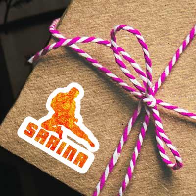 Sticker Karateka Sarina Laptop Sticker Karateka Sarina Laptop Image