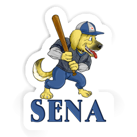 Sticker Sena Baseball-Hund Image