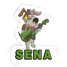 Aufkleber Sena Gitarrist Image
