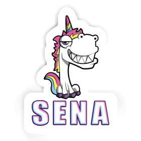 Aufkleber Sena Grinse-Einhorn Image