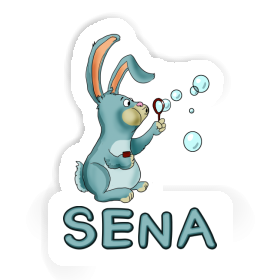 Seifenblasen-Hase Aufkleber Sena Image