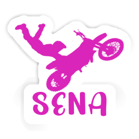 Aufkleber Sena Motocross-Fahrer Image