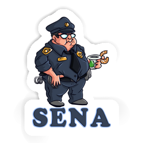 Aufkleber Polizist Sena Image