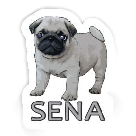 Mops Aufkleber Sena Image
