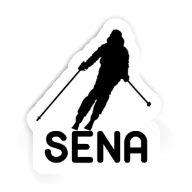 Sticker Skifahrerin Sena Image
