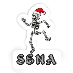 Weihnachts-Skelett Sticker Sena Image