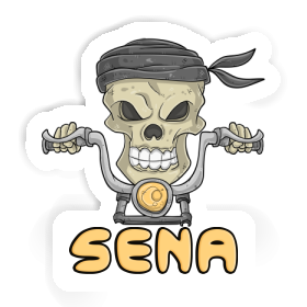 Aufkleber Motorradfahrer Sena Image