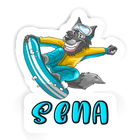 Sena Sticker Snowboarder Image