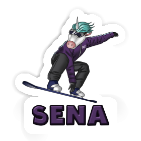 Sticker Snowboarderin Sena Image