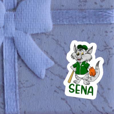 Baseball Cat Sticker Sena Notebook Baseball Cat Sticker Sena Gift package Image