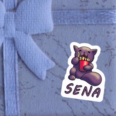 Sticker Sena French Fry Cat Notebook Sticker Sena French Fry Cat Gift package Image