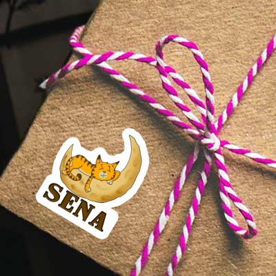 Sticker Sleeping Cat Sena Notebook Sticker Sleeping Cat Sena Gift package Image