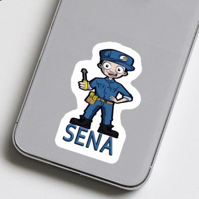 Aufkleber Sena Elektriker Notebook Aufkleber Sena Elektriker Gift package Image