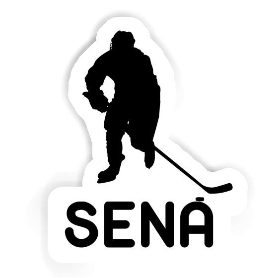 Hockey Player Sticker Sena Notebook Hockey Player Sticker Sena Gift package Image