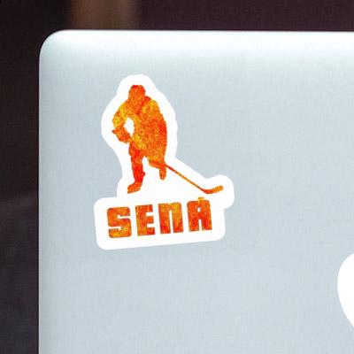 Sena Autocollant Joueur de hockey Laptop Sena Autocollant Joueur de hockey Laptop Image