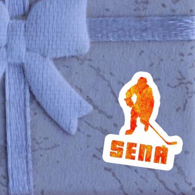 Sena Sticker Hockey Player Notebook Sena Sticker Hockey Player Notebook Image