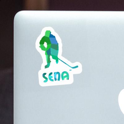 Sena Sticker Hockey Player Laptop Sena Sticker Hockey Player Laptop Image