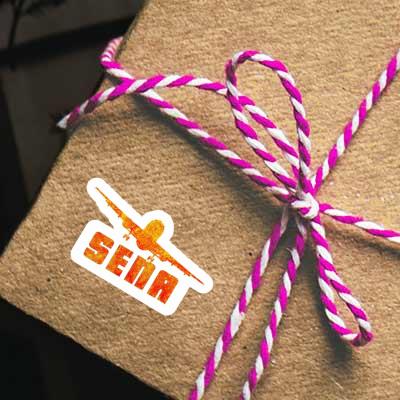 Sticker Airplane Sena Sticker Airplane Sena Image