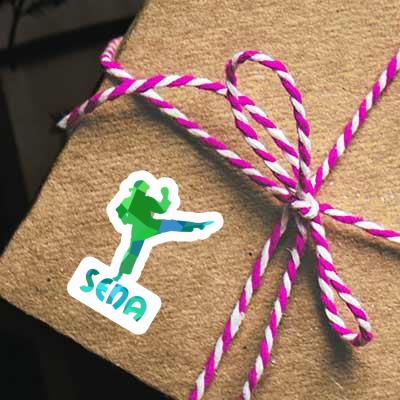 Karateka Sticker Sena Notebook Karateka Sticker Sena Gift package Image