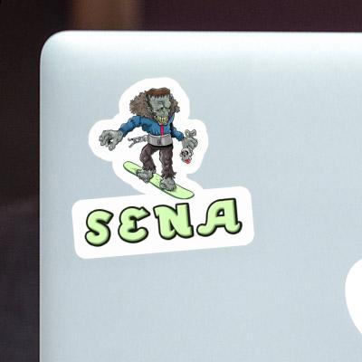 Snowboarder Sticker Sena Notebook Snowboarder Sticker Sena Notebook Image