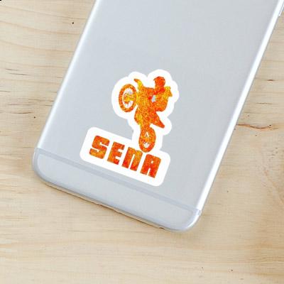 Sticker Motocross-Fahrer Sena Notebook Sticker Motocross-Fahrer Sena Notebook Image