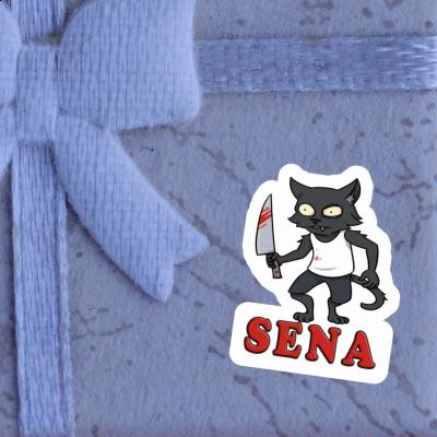 Sticker Sena Psycho Cat Laptop Sticker Sena Psycho Cat Laptop Image