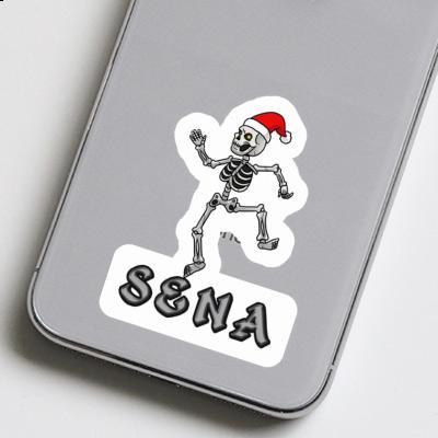 Weihnachts-Skelett Sticker Sena Notebook Weihnachts-Skelett Sticker Sena Gift package Image