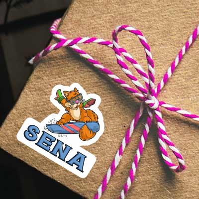 Sena Sticker Snowboarderin Sena Sticker Snowboarderin Image