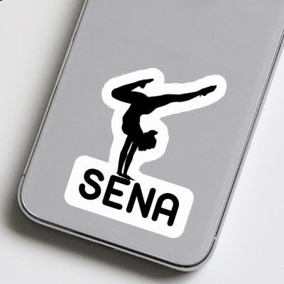 Sticker Yoga Woman Sena Notebook Sticker Yoga Woman Sena Notebook Image