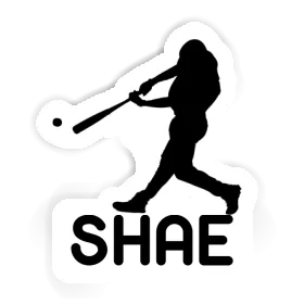 Baseball Player Sticker Shae Image