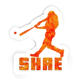 Shae Sticker Baseball Player Image