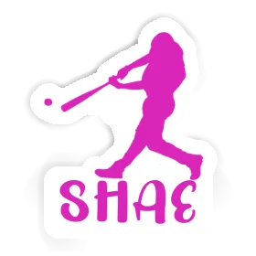 Shae Sticker Baseball Player Image