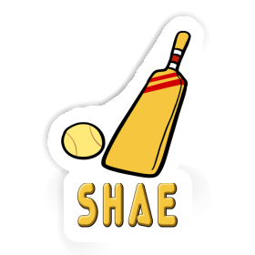 Sticker Shae Cricket Bat Image