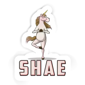 Sticker Shae Yoga Unicorn Image