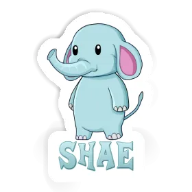 Sticker Elephant Shae Image