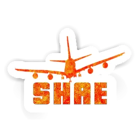 Airplane Sticker Shae Image