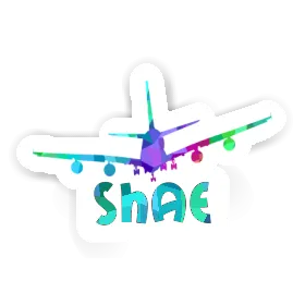 Shae Sticker Airplane Image