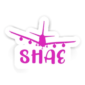 Sticker Shae Airplane Image