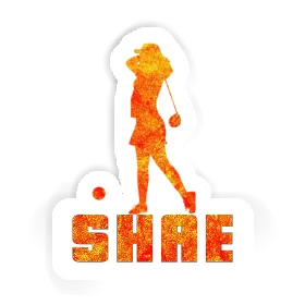 Sticker Golfer Shae Image