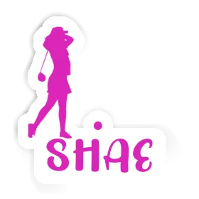 Sticker Shae Golfer Image