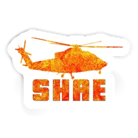 Sticker Helicopter Shae Image