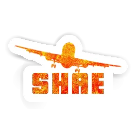 Airplane Sticker Shae Image