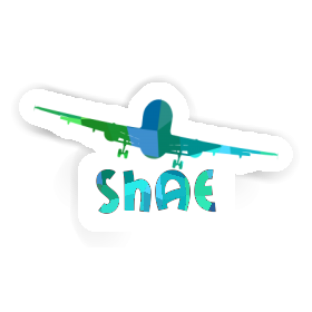 Sticker Airplane Shae Image