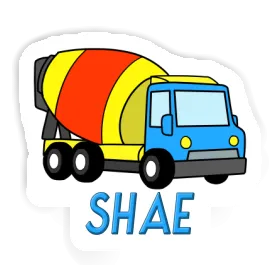 Sticker Shae Mixer Truck Image