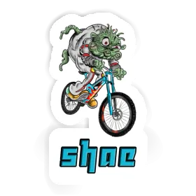 Downhill Biker Sticker Shae Image