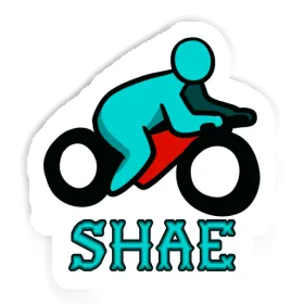 Sticker Motorradfahrer Shae Image