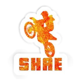 Sticker Motocross-Fahrer Shae Image