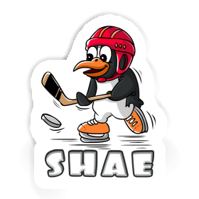 Shae Sticker Ice Hockey Penguin Image